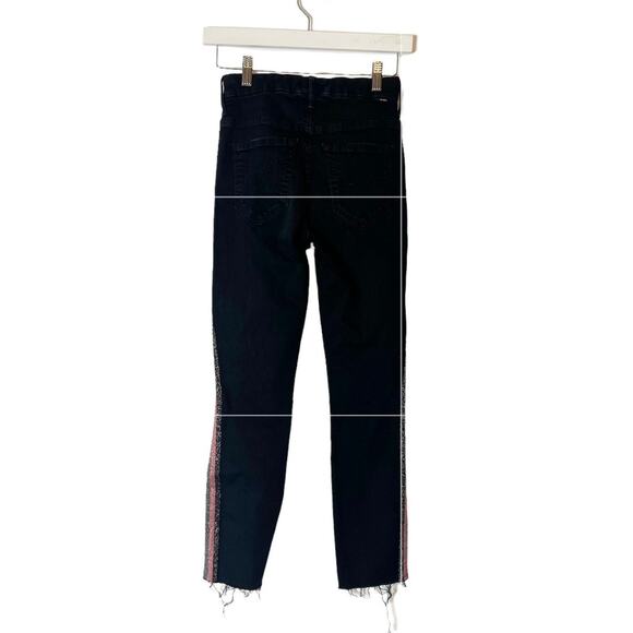 MOTHER The Looker high waist Guilty Glitter Racer Jeans Size 23 - Picture 10 of 10